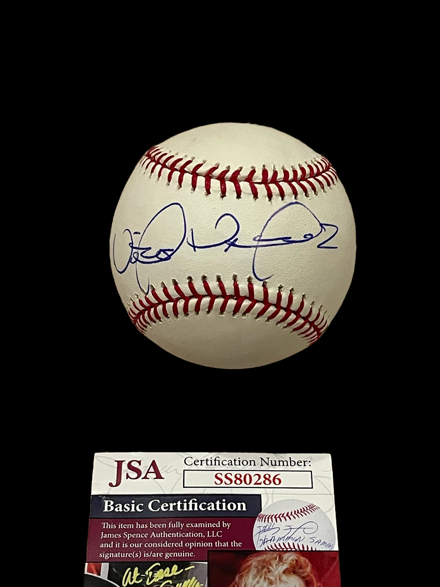 Victor Martinez autographed baseball with JSA COA Detroit Tigers