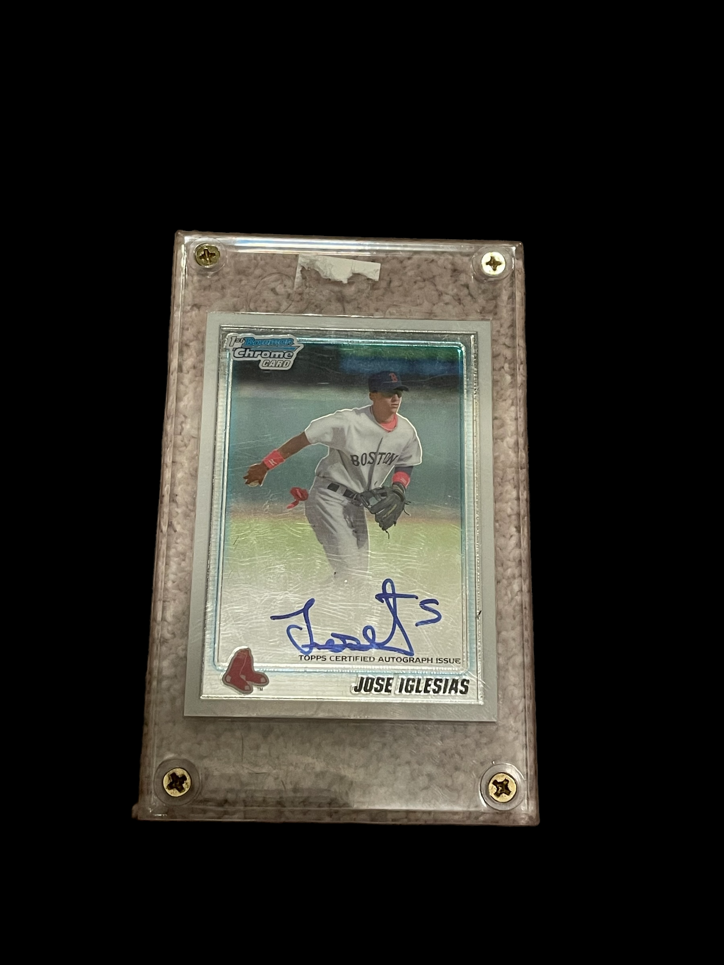 Jose iglesias 1st bowman chrome rookie baseball card autographed